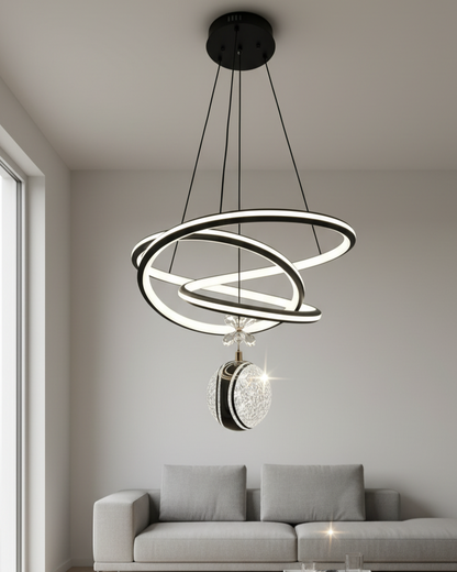 Modern hanging light fixture by Swanart with a sleek design, featuring a creative, contemporary style perfect for stylish interiors.