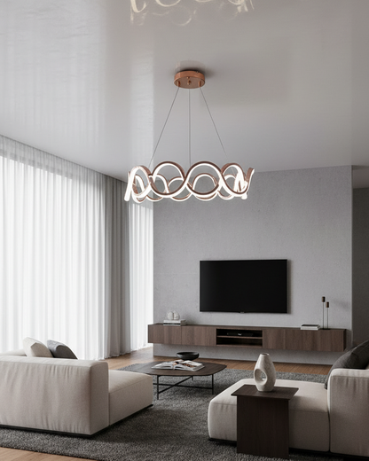 Swanart Modern Pendant Light with sleek metal finish and minimalist design, ideal for contemporary home lighting.