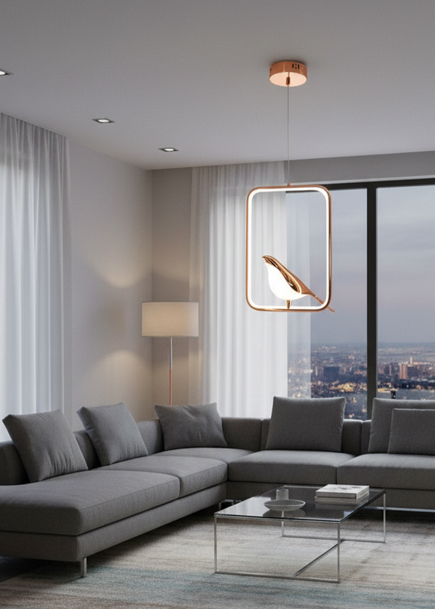 Swanart Metal Chirpy Pendant Light hanging ceiling lamp with elegant design, ideal for modern home, dining, and living room decor