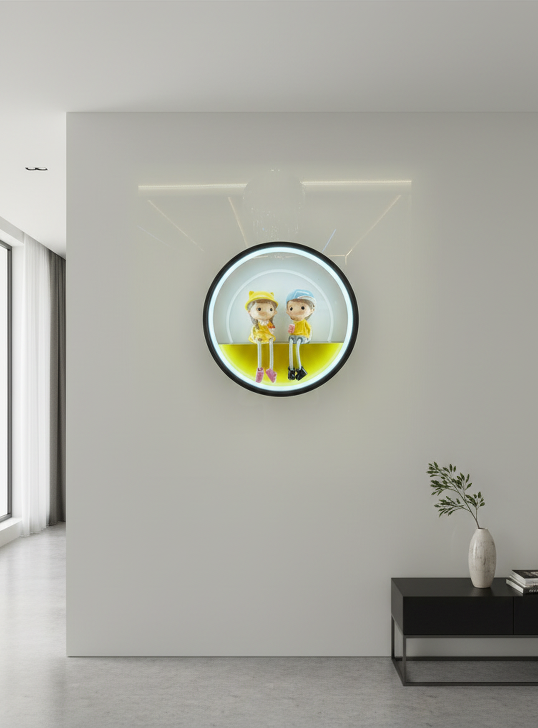 Swanart Charming Kids' Night Light - Adorable Boy and Girl Figurine Lamp - Soft LED Glow for Nursery, Bedroom Decor - Perfect Children's Night Lamp for Comfort and Style - Swanart