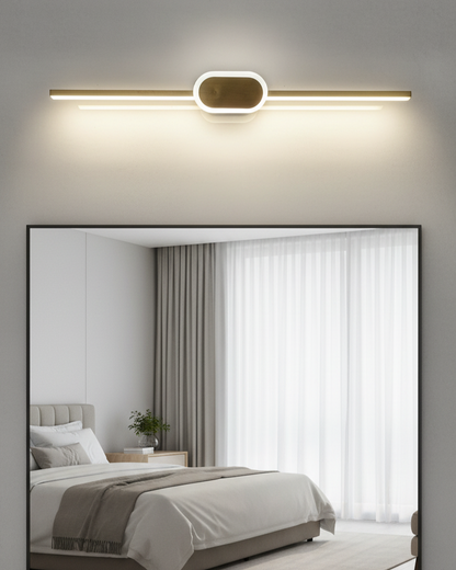 Swanart mirror frame with built-in LED lights, decorative design, suitable for enhancing wall decor and adding ambient lighting.