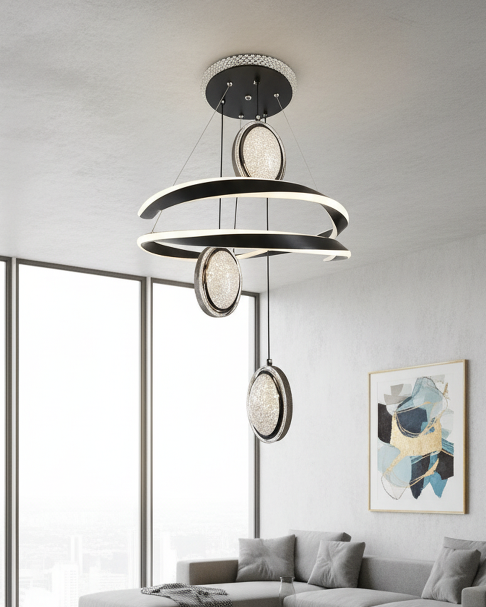 Modern Swanart Hanging Light 9928 with sleek design, featuring a contemporary fixture and stylish lighting for modern interiors.
