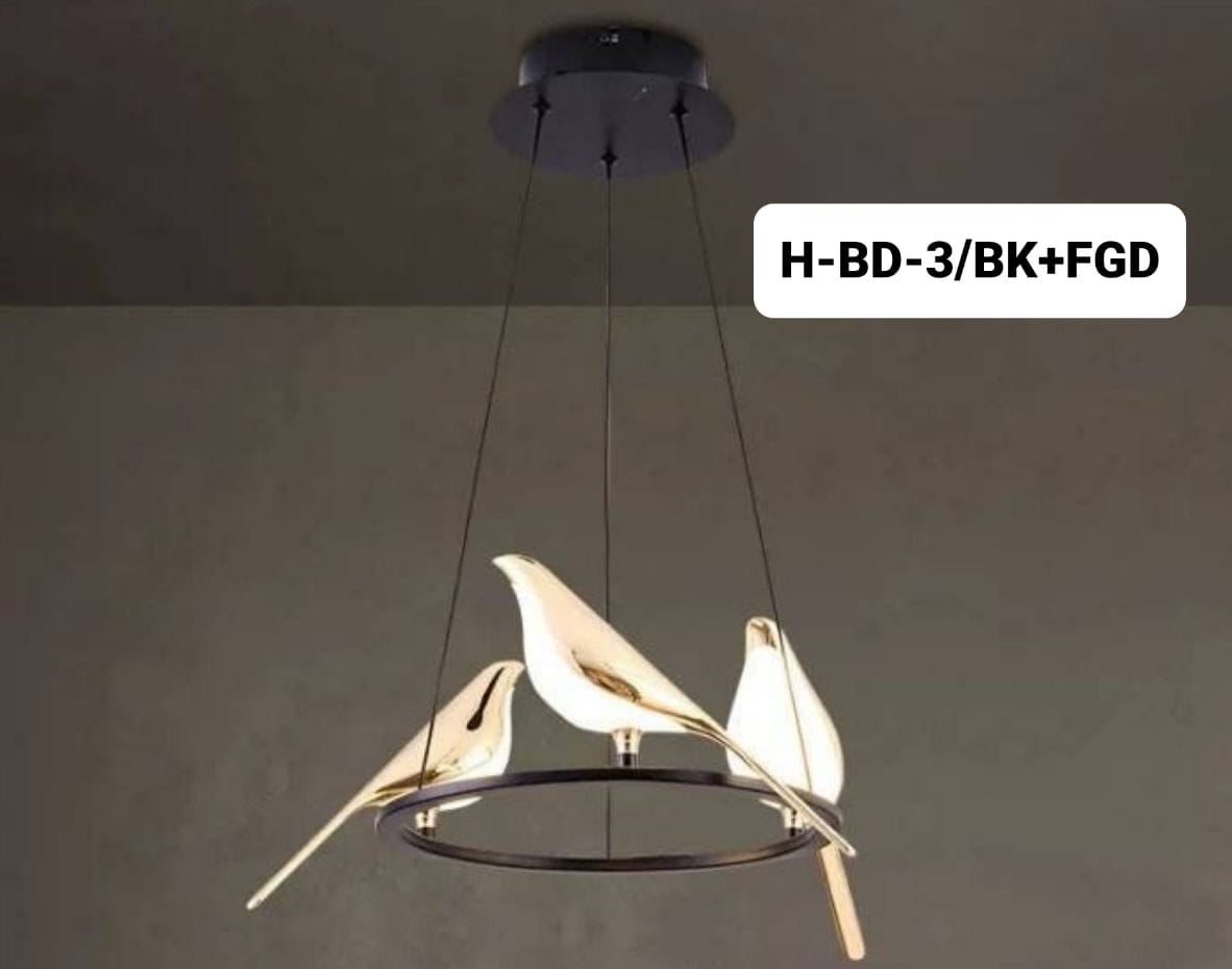 Swanart LED pendant lights 3 heads Magpie bird model chandeliers lamp indoor lighting Hanging Lamp home décor for bedroom living room Kitchen - Swanart