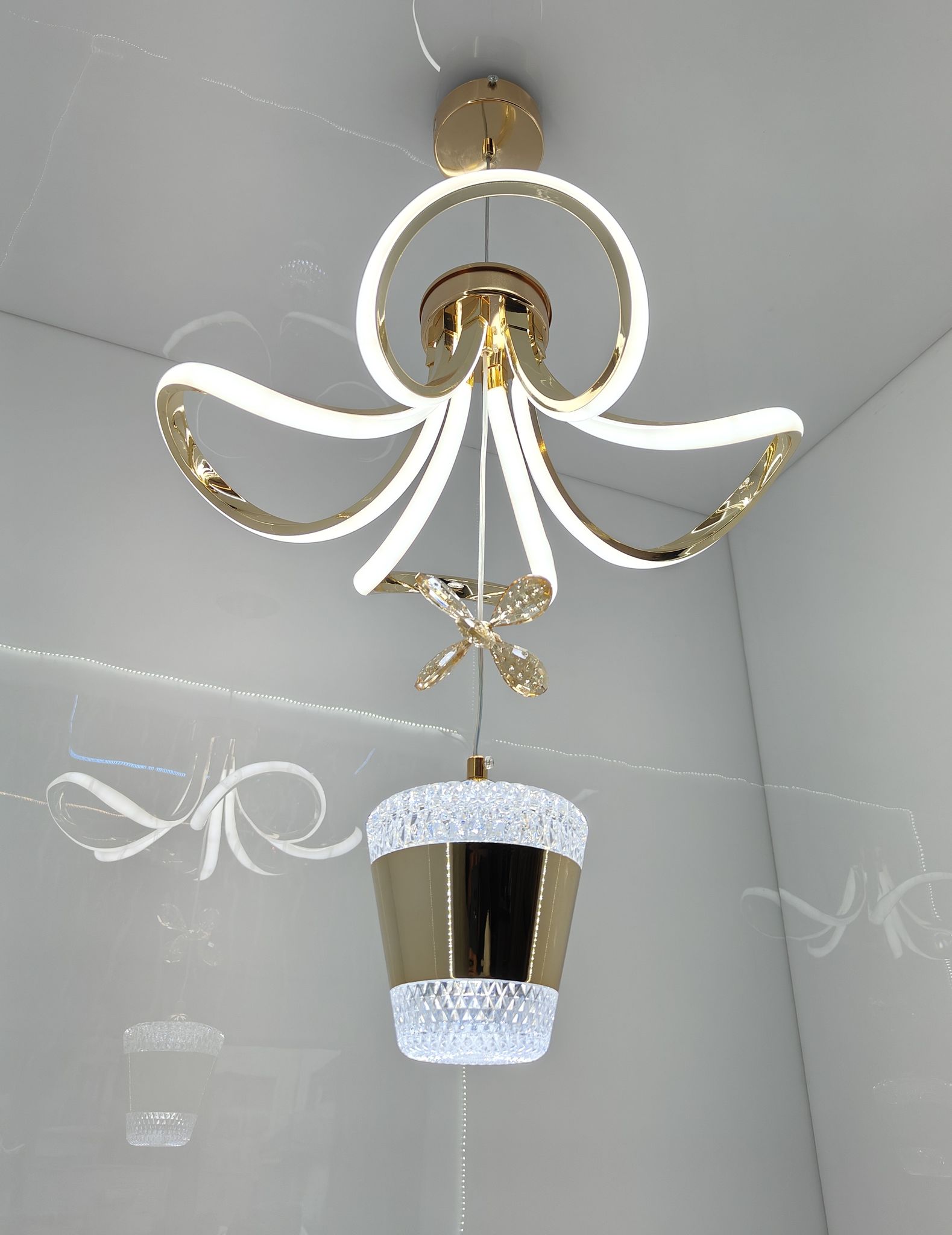 Swanart Living Room Ceiling Light Fixture, Multiple Room Compatible, White - Swanart