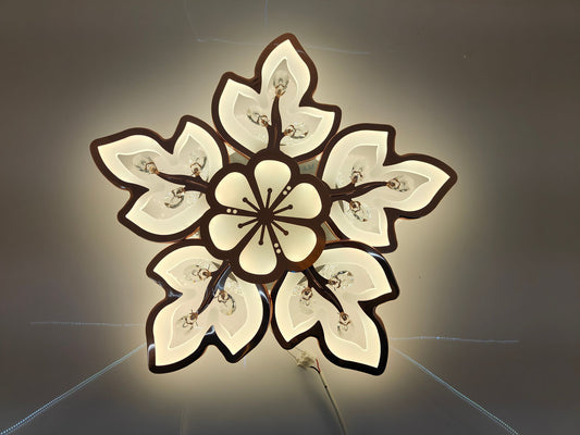 Floral Radiance with the Rose Gold Flower Ceiling Light - Swanart