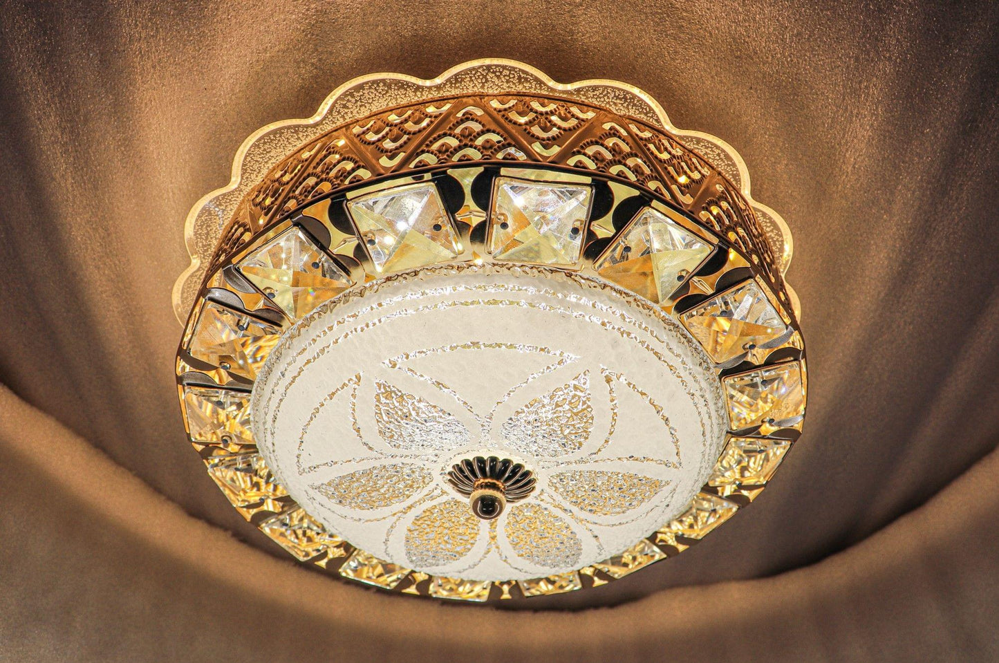 Swanart Elegant Crystal Chandelier Ceiling Light - Multi-Layer Luxury Design - Ideal for Dining Room & Living Room - Swanart