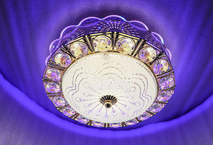 Swanart  Chandelier Ceiling Light Round Lights and Lamps (Multicolor) | Crystal - Swanart