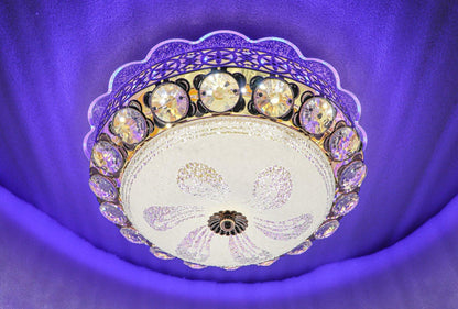 Swanart Round Chandelier for Living Room Modern Crystal Ceiling Light Lamp - Swanart