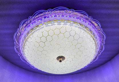 Swanart Chandelier Ceiling Round Light 16 inch (Multicolor) ( with Bluetooh System) 1004-400
