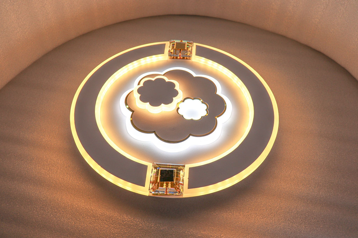 Swanart Swanart chandelier ceiling light with elegant design and multiple glass shades, hanging from a ceiling fixture.