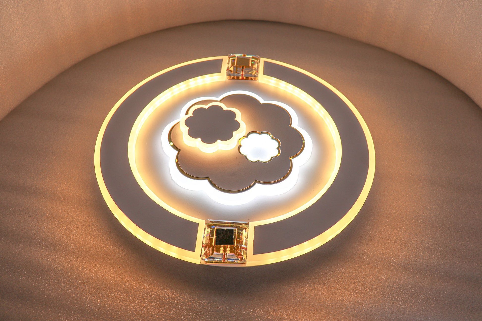 Swanart Swanart chandelier ceiling light with elegant design and multiple glass shades, hanging from a ceiling fixture.