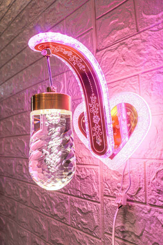 Swanart Artistic Multi-Colour Flower LED Wall Light – Enhance Home Ambiance with Floral Elegance - Swanart