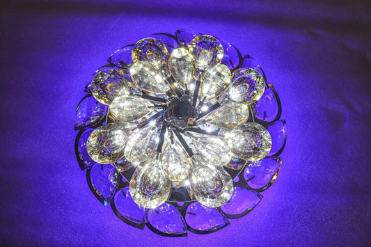 BrighteNIX Luminance Versatile Crystal Light - Dual Ceiling & Wall Mount, Elegant Design - Swanart