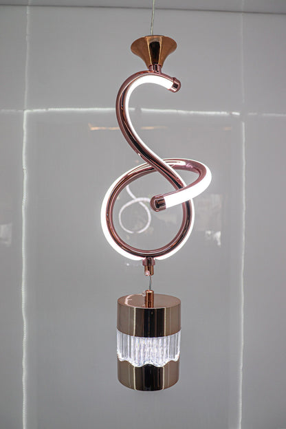 Modern Sophistication with the Rose Gold Swirl Pendant Light - Swanart