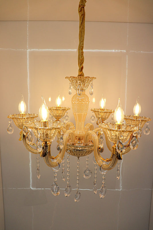 Swanart Venetian Glass Beauty: Italian Chandelier Lighting for a Timeless Ambiance - Swanart