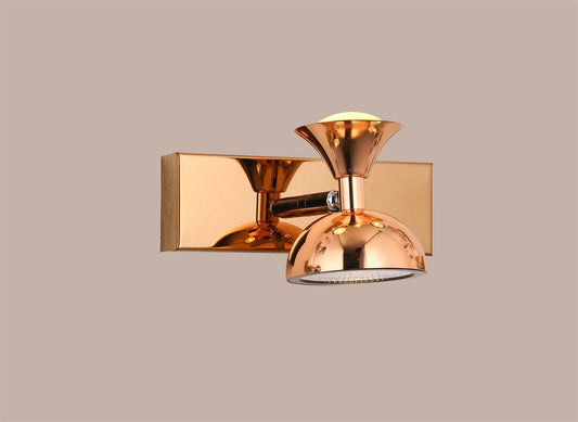swanart Modern Rose Gold Wall Sconce - Adjustable LED Wall Light with Rotatable Head, Energy Efficient, Ideal for Living Room, Bedroom, and Hallway Decor - Swanart