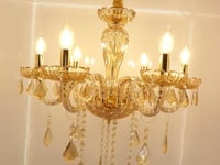 Swanart Chandelier Modern K9 Crystal Chandelier Lighting, Clear Crystal Ceiling Light Fixture Pendant Lamp for Dining Room Bathroom Bedroom Livingroom