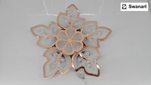 Floral Radiance with the Rose Gold Flower Ceiling Light