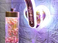 Swanart Glowing Blossom Wall Lamp – Multi-Colour Flower Pattern – Perfect for Hallways & Dining Spaces