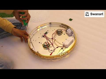 Swanart Chandelier Ceiling Round Light 16 inch with Bluetooh System 1003-400