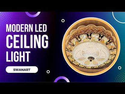 Swanart Elegant Crystal Chandelier Ceiling Light - Multi-Layer Luxury Design - Ideal for Dining Room & Living Room