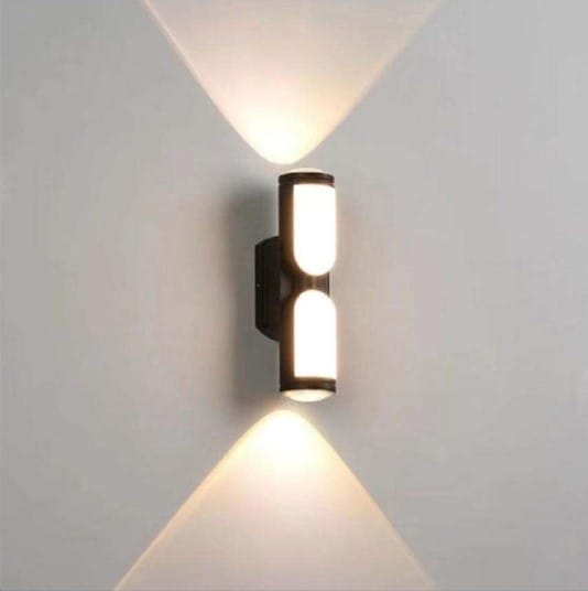 4 LED Outdoor Black Wall Lamp Up And Down Wall Lamp Waterproof - Swanart