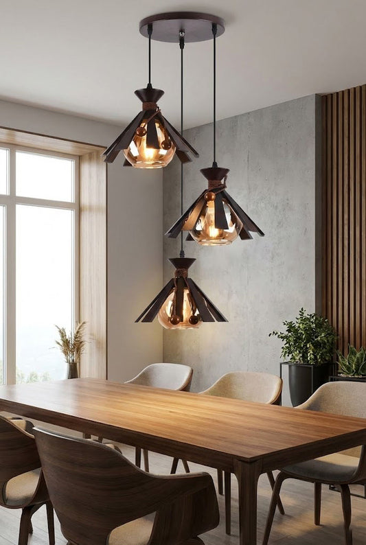 Wooden Hanging Light - Swanart