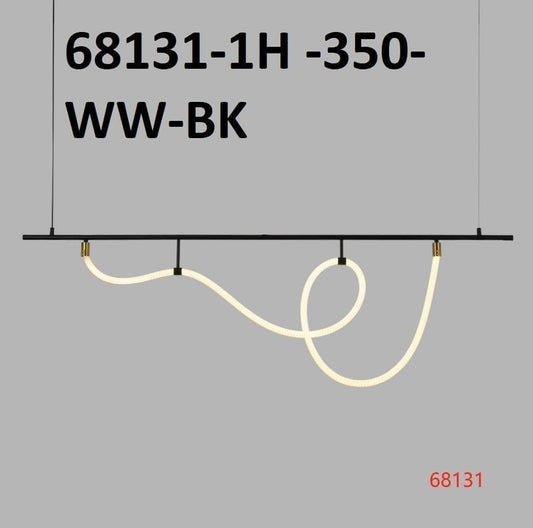 Swanart Metal Strip Hanging Lights - Soft Silicone Glow - Swanart